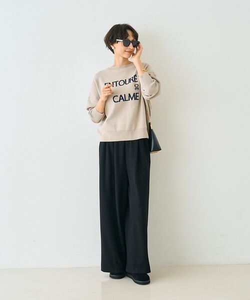 Rouge vif la cle / ルージュ・ヴィフ ラクレ ニット・セーター | 【2026SS新作】ジャガードロゴニット ENTOURE DE CALME【予約 | 詳細11