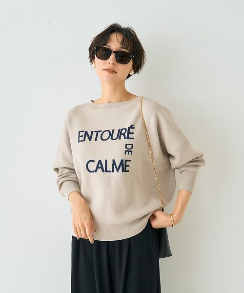 Rouge vif la cle / ルージュ・ヴィフ ラクレ ニット・セーター | 【2026SS新作】ジャガードロゴニット ENTOURE DE CALME【予約 | 詳細6