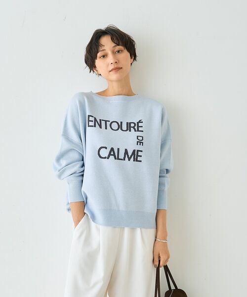 Rouge vif la cle / ルージュ・ヴィフ ラクレ ニット・セーター | 【2026SS新作】ジャガードロゴニット ENTOURE DE CALME【予約 | 詳細15