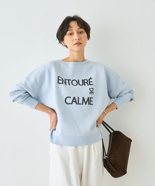 Rouge vif la cle / ルージュ・ヴィフ ラクレ ニット・セーター | 【2026SS新作】ジャガードロゴニット ENTOURE DE CALME【予約 | 詳細16