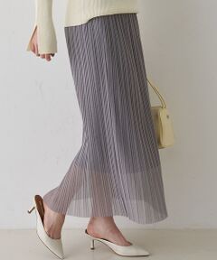 Rouge vif la cle / ルージュ・ヴィフ ラクレ ロング・マキシ丈スカート | 【一部店舗限定】ラメシアープリーツスカート