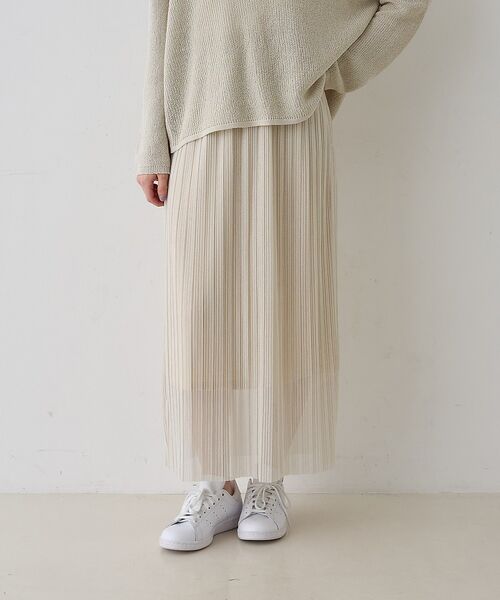 Rouge vif la cle / ルージュ・ヴィフ ラクレ ロング・マキシ丈スカート | 【一部店舗限定】ラメシアープリーツスカート | 詳細1