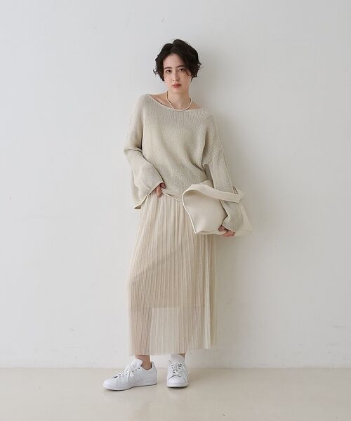 Rouge vif la cle / ルージュ・ヴィフ ラクレ ロング・マキシ丈スカート | 【一部店舗限定】ラメシアープリーツスカート | 詳細6