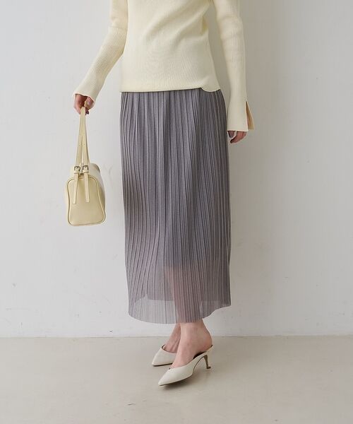 Rouge vif la cle / ルージュ・ヴィフ ラクレ ロング・マキシ丈スカート | 【一部店舗限定】ラメシアープリーツスカート | 詳細12