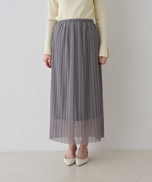 Rouge vif la cle / ルージュ・ヴィフ ラクレ ロング・マキシ丈スカート | 【一部店舗限定】ラメシアープリーツスカート | 詳細24