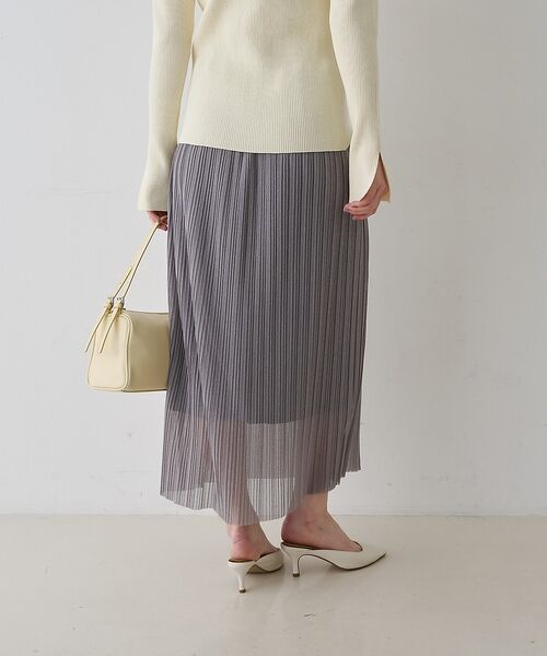 Rouge vif la cle / ルージュ・ヴィフ ラクレ ロング・マキシ丈スカート | 【一部店舗限定】ラメシアープリーツスカート | 詳細15