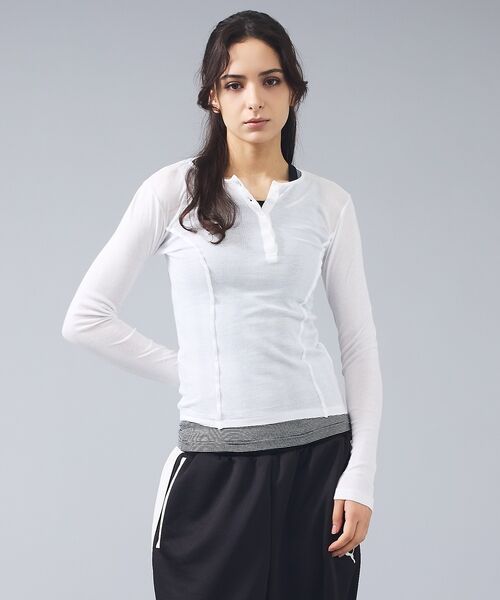 Rouge vif la cle / ルージュ・ヴィフ ラクレ Tシャツ | 【MILLER/ミラー】Light Prib Henly L/S Tee / ラ | 詳細2