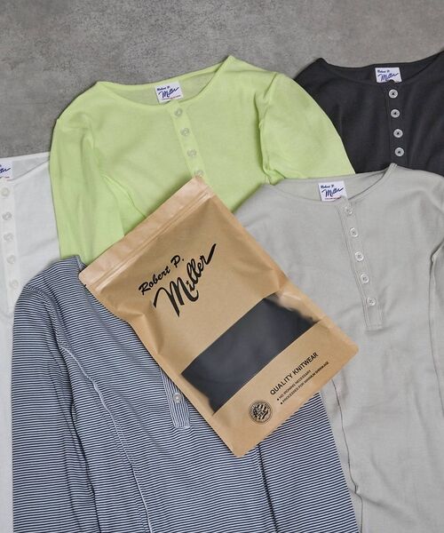 Rouge vif la cle / ルージュ・ヴィフ ラクレ Tシャツ | 【MILLER/ミラー】Light Prib Henly L/S Tee / ラ | 詳細8