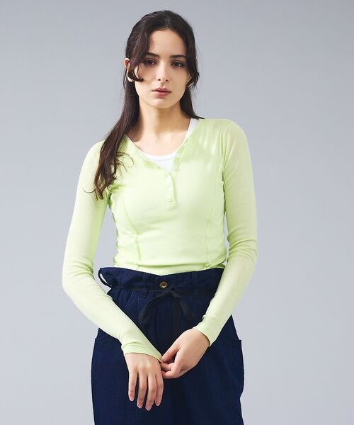 Rouge vif la cle / ルージュ・ヴィフ ラクレ Tシャツ | 【MILLER/ミラー】Light Prib Henly L/S Tee / ラ | 詳細25