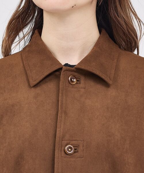 Rouge vif la cle / ルージュ・ヴィフ ラクレ シャツ・ブラウス | 【LE MELANGE/ル・メランジュ】ECOスウェードシャツジャケット/フェイ | 詳細21