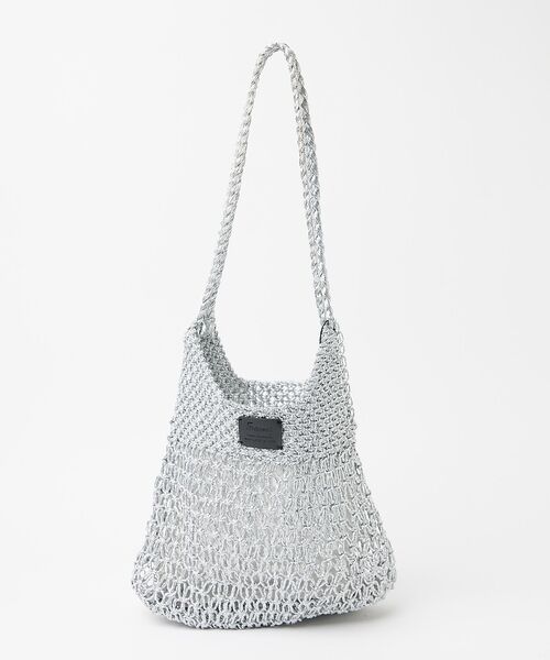 Rouge vif la cle / ルージュ・ヴィフ ラクレ ショルダーバッグ | 【Swaraj /スワラージ】手編みのメタリックマクラメ・ショルダーバッグ（裏地 | 詳細3