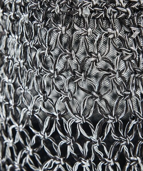 Rouge vif la cle / ルージュ・ヴィフ ラクレ ショルダーバッグ | 【Swaraj /スワラージ】手編みのメタリックマクラメ・ショルダーバッグ（裏地 | 詳細22