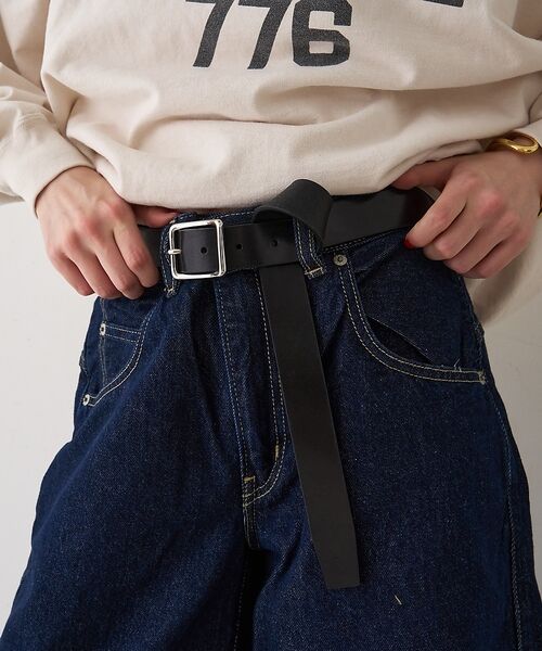 Rouge vif la cle / ルージュ・ヴィフ ラクレ ベルト・サスペンダー | 【LEFIJE/レフィエ】Cow カウレザーベルト【予約】（ブラック）