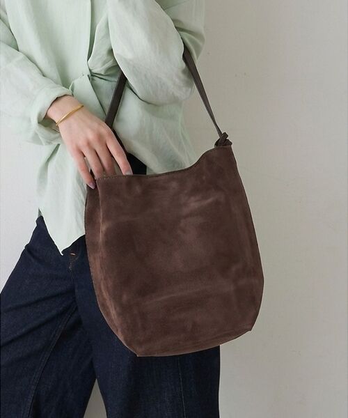 Rouge vif la cle / ルージュ・ヴィフ ラクレ ショルダーバッグ | 【AULENTTI/オウレンティ】スウェードワンショルダーバッグ ポーチ付き（ダークブラウン）