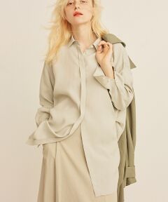 Rouge vif la cle / ルージュ・ヴィフ ラクレ シャツ・ブラウス | ウエストタックドレープロングシャツ