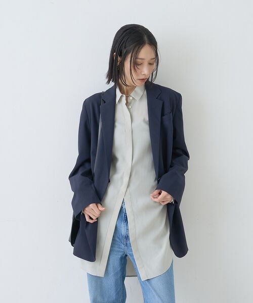 Rouge vif la cle / ルージュ・ヴィフ ラクレ シャツ・ブラウス | ウエストタックドレープロングシャツ | 詳細30