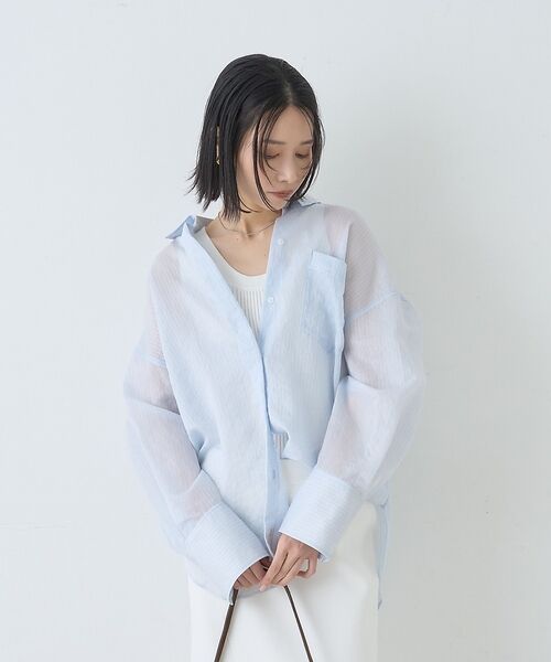 Rouge vif la cle / ルージュ・ヴィフ ラクレ シャツ・ブラウス | 【2026SS新作】【人気追加】バックツイストシアーシャツ【予約】 | 詳細3