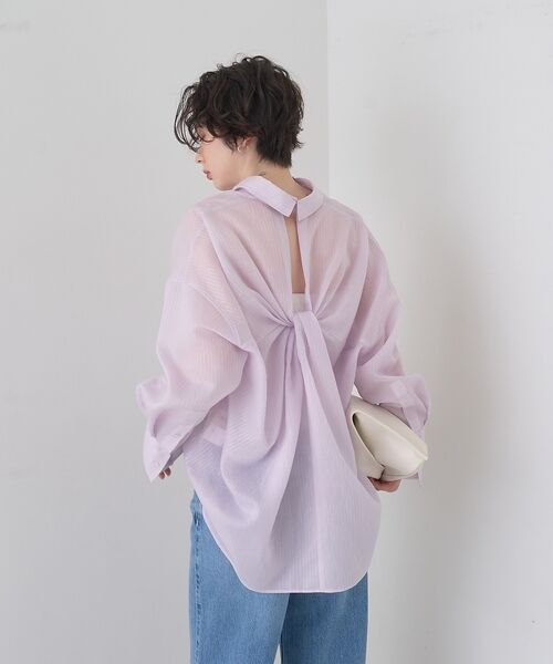 Rouge vif la cle / ルージュ・ヴィフ ラクレ シャツ・ブラウス | 【2026SS新作】【人気追加】バックツイストシャツ【予約】 | 詳細3