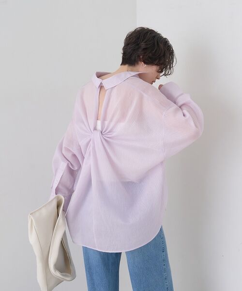 Rouge vif la cle / ルージュ・ヴィフ ラクレ シャツ・ブラウス | 【2026SS新作】【人気追加】バックツイストシャツ【予約】 | 詳細4