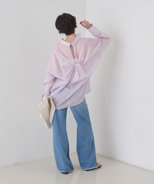 Rouge vif la cle / ルージュ・ヴィフ ラクレ シャツ・ブラウス | 【2026SS新作】【人気追加】バックツイストシャツ【予約】 | 詳細7