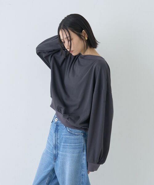 Rouge vif la cle / ルージュ・ヴィフ ラクレ Tシャツ | ポリスパンパフスリーブイージーカットプルオーバー/吸水速乾 | 詳細16