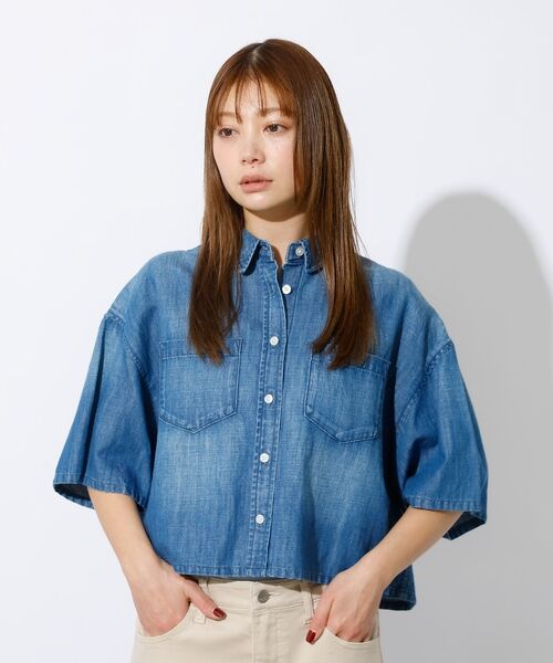 Rouge vif la cle / ルージュ・ヴィフ ラクレ シャツ・ブラウス | 【Healthy denim / ヘルシーデニム】Breezy Rosehip/ | 詳細3