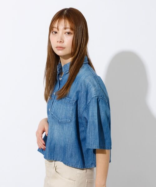 Rouge vif la cle / ルージュ・ヴィフ ラクレ シャツ・ブラウス | 【Healthy denim / ヘルシーデニム】Breezy Rosehip/ | 詳細4