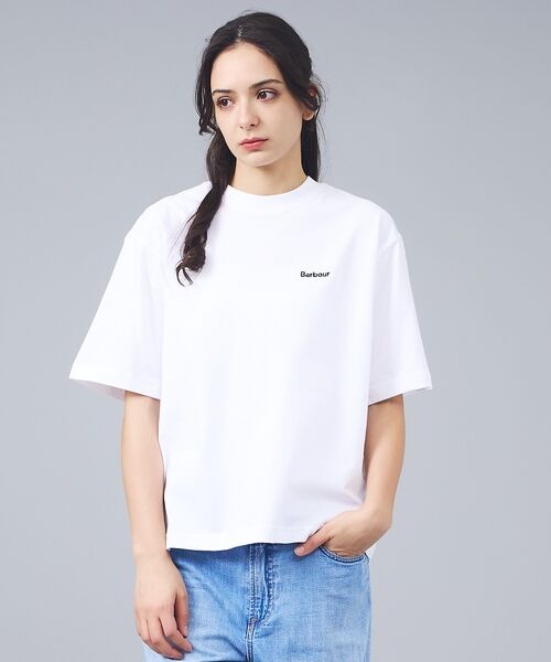 Rouge vif la cle / ルージュ・ヴィフ ラクレ Tシャツ | 【Barbour / バブアー】マージョリーコットンロゴ刺繍Tシャツ / MAR | 詳細12