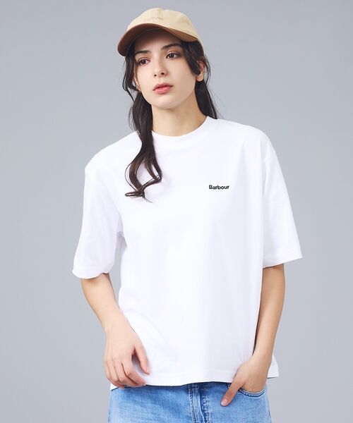 Rouge vif la cle / ルージュ・ヴィフ ラクレ Tシャツ | 【Barbour / バブアー】マージョリーコットンロゴ刺繍Tシャツ / MAR | 詳細13