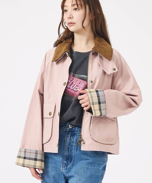 Rouge vif la cle / ルージュ・ヴィフ ラクレ ブルゾン | 【Barbour/バブアー】CROPPED BEADNELL  JACKET/バ（ピンク）