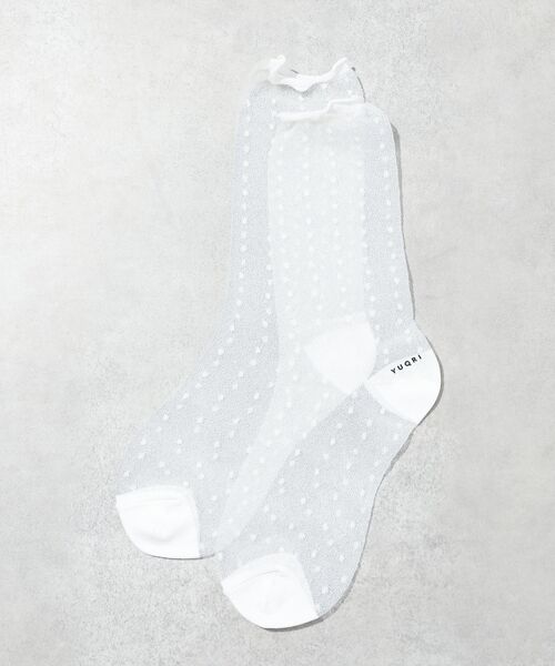 Rouge vif la cle / ルージュ・ヴィフ ラクレ ソックス | 【YUQRI/ユクリ】DotVeil/靴下/フェミニン/ロマンティック/ギフト【 | 詳細1
