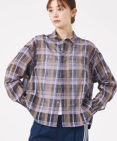 Rouge vif la cle / ルージュ・ヴィフ ラクレ シャツ・ブラウス | 【Le Melange/ル・メランジュ】シアーチェックシャツ/ シアー/メンズラ