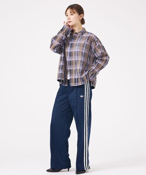 Rouge vif la cle / ルージュ・ヴィフ ラクレ シャツ・ブラウス | 【Le Melange/ル・メランジュ】シアーチェックシャツ/ シアー/メンズラ | 詳細4