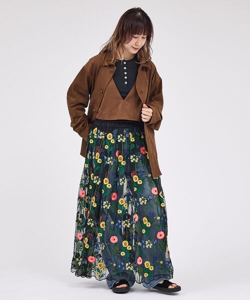 Rouge vif la cle / ルージュ・ヴィフ ラクレ ベスト | 【Le Melange/ル・メランジュ】ECOスウェードビスチェ/フェイクレザー | 詳細6