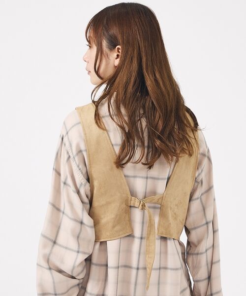 Rouge vif la cle / ルージュ・ヴィフ ラクレ ベスト | 【Le Melange/ル・メランジュ】ECOスウェードビスチェ/フェイクレザー | 詳細20