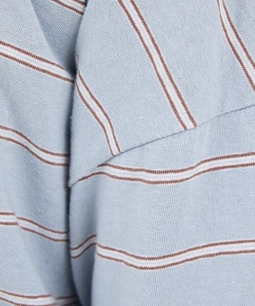 Rouge vif la cle / ルージュ・ヴィフ ラクレ Tシャツ | 【Le Melange/ル・メランジュ】マルチボーダーTee/8分袖/クルーネッ | 詳細16