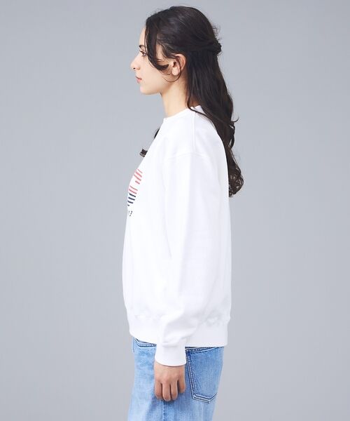 Rouge vif la cle / ルージュ・ヴィフ ラクレ スウェット | 【Le Melange/ル・メランジュ】ロゴプリントスウェット/スポーティー【W | 詳細2