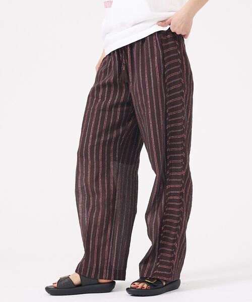 Rouge vif la cle / ルージュ・ヴィフ ラクレ パンツ | 【Le Melange/ル・メランジュ】総柄イージーパンツ/チェック柄/バルーン | 詳細2