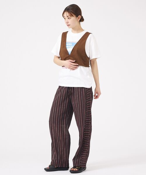 Rouge vif la cle / ルージュ・ヴィフ ラクレ パンツ | 【Le Melange/ル・メランジュ】総柄イージーパンツ/チェック柄/バルーン | 詳細6