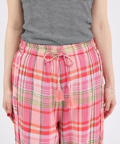 Rouge vif la cle / ルージュ・ヴィフ ラクレ パンツ | 【Le Melange/ル・メランジュ】総柄イージーパンツ/チェック柄/バルーン | 詳細20