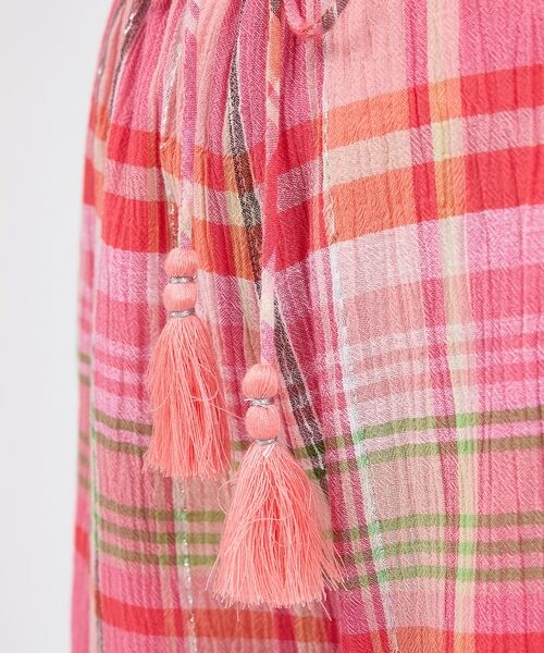 Rouge vif la cle / ルージュ・ヴィフ ラクレ パンツ | 【Le Melange/ル・メランジュ】総柄イージーパンツ/チェック柄/バルーン | 詳細22