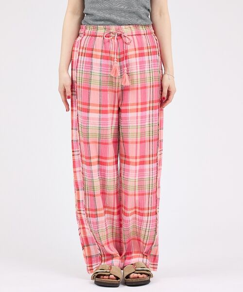 Rouge vif la cle / ルージュ・ヴィフ ラクレ パンツ | 【Le Melange/ル・メランジュ】総柄イージーパンツ/チェック柄/バルーン | 詳細15