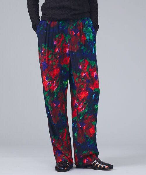 Rouge vif la cle / ルージュ・ヴィフ ラクレ パンツ | 【Le Melange/ル・メランジュ】フラワープリントイージーパンツ/ウエスト | 詳細1