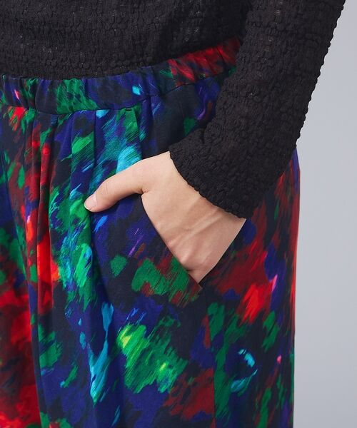 Rouge vif la cle / ルージュ・ヴィフ ラクレ パンツ | 【Le Melange/ル・メランジュ】フラワープリントイージーパンツ/ウエスト | 詳細6