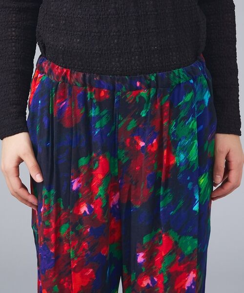 Rouge vif la cle / ルージュ・ヴィフ ラクレ パンツ | 【Le Melange/ル・メランジュ】フラワープリントイージーパンツ/ウエスト | 詳細7