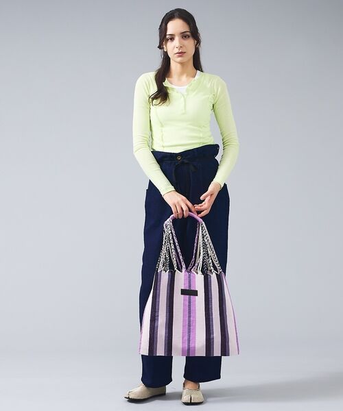 Rouge vif la cle / ルージュ・ヴィフ ラクレ トートバッグ | 【MOON BIRD/ムーンバード】手織りハンモックトートバッグ/手織り/A4サ | 詳細18