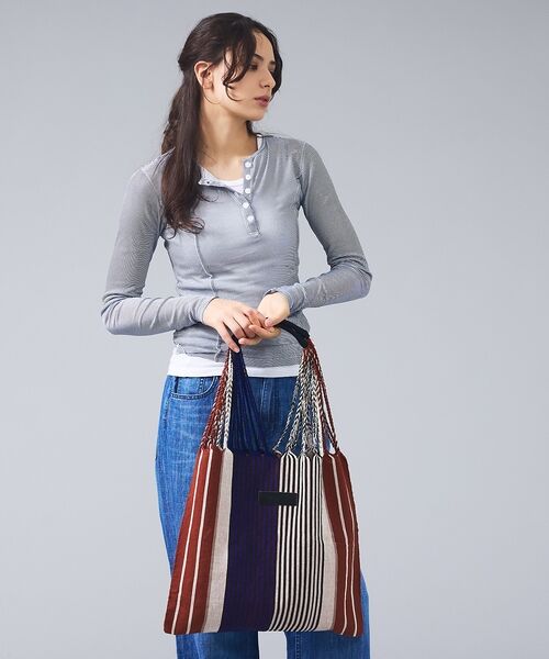 Rouge vif la cle / ルージュ・ヴィフ ラクレ トートバッグ | 【MOON BIRD/ムーンバード】手織りハンモックトートバッグ/手織り/A4サ | 詳細23