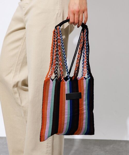Rouge vif la cle / ルージュ・ヴィフ ラクレ トートバッグ | 【MOON BIRD/ムーンバード】手織りハンモックトートバッグS/手織り【WE | 詳細4