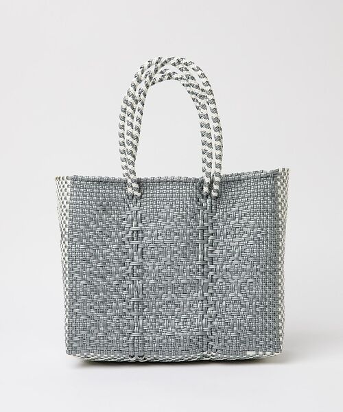 Rouge vif la cle / ルージュ・ヴィフ ラクレ トートバッグ | 【MOON BIRD/ムーンバード】手編みのメルカドバッグS/かごバッグ/ハンド（シルバー）