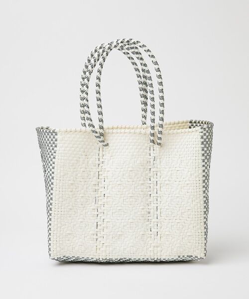 Rouge vif la cle / ルージュ・ヴィフ ラクレ トートバッグ | 【MOON BIRD/ムーンバード】手編みのメルカドバッグS/かごバッグ/ハンド（ホワイト）